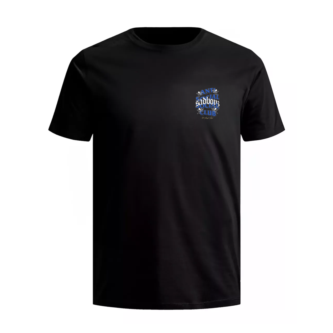 Playera Antisocial Club Junior H Angel Azul