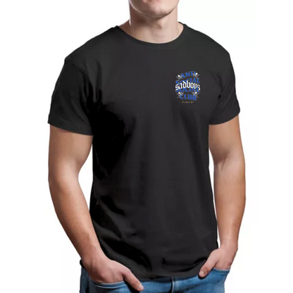 Playera Antisocial Club Junior H  Angel Azul