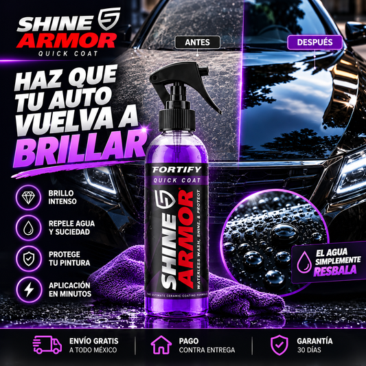 CeraShine Pro™ · Cera Restauradora + Protectora Cerámica Devuelve el Brillo de Fábrica a Tu Auto en 10 Minutos