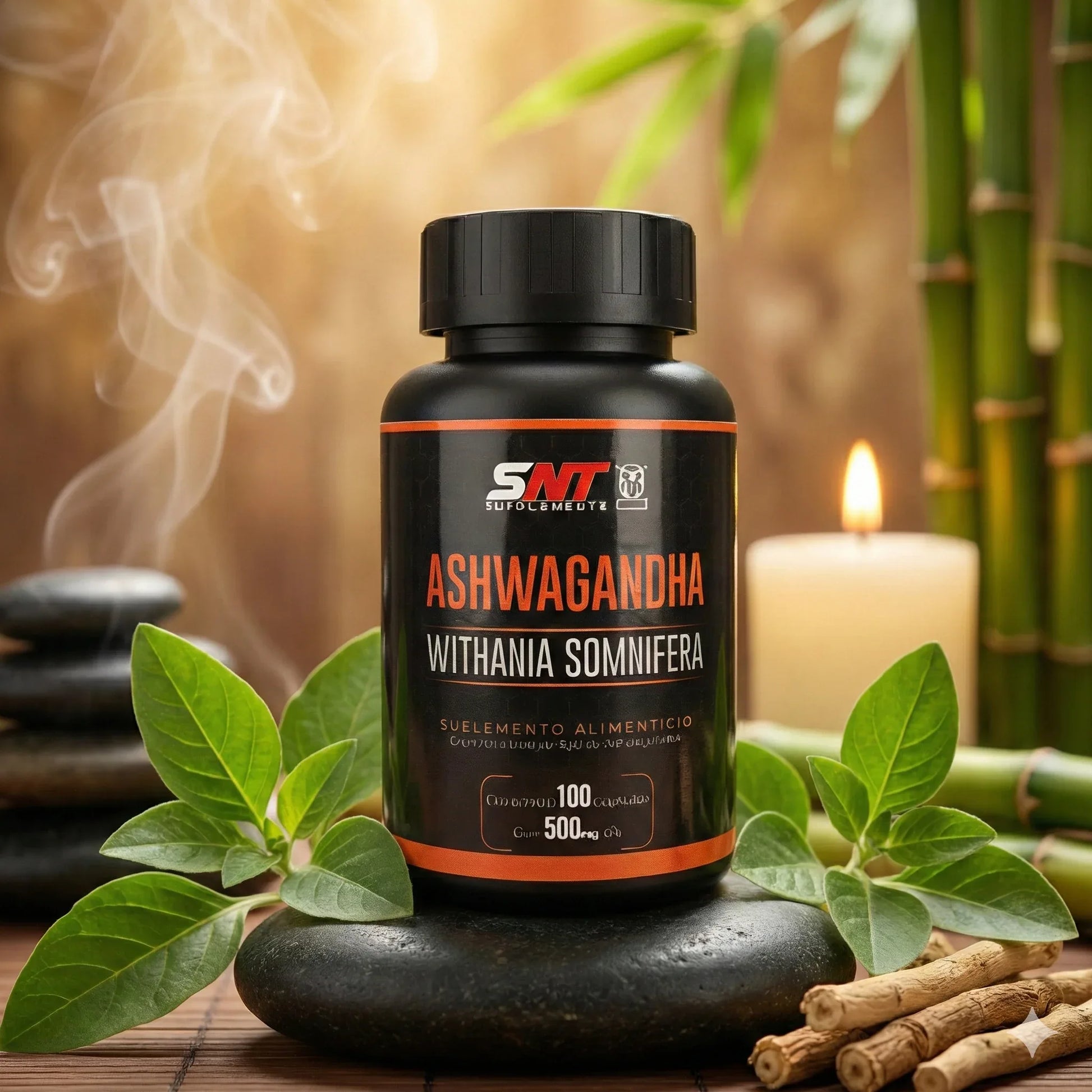 Ashwagandha Premium 500mg - 100 Cápsulas | Suplemento para Estrés y Energía - Veluxe Store 