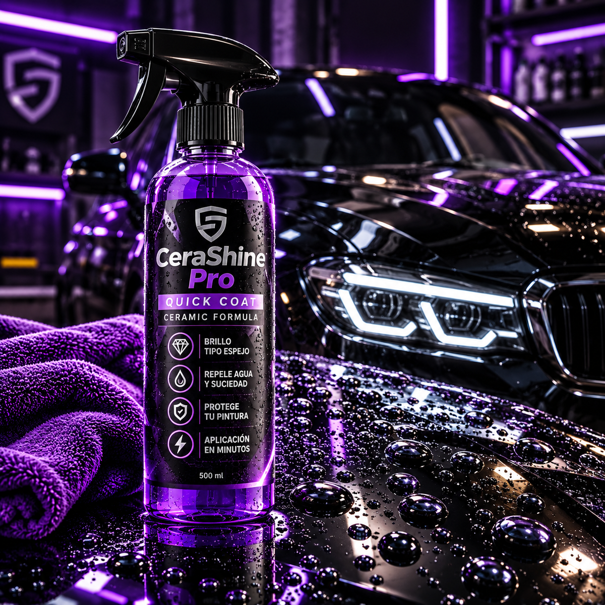 CeraShine Pro™ · Cera Restauradora + Protectora Cerámica Devuelve el Brillo de Fábrica a Tu Auto en 10 Minutos